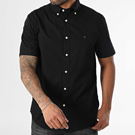 black tommy hilfiger dress shirt Tommy Hilfiger Men's Black Shirts & Tops