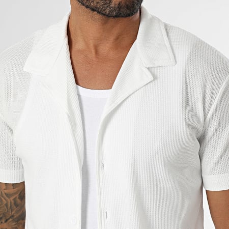 Classic Series - 430 Wit overhemd en witte broek met korte mouwen