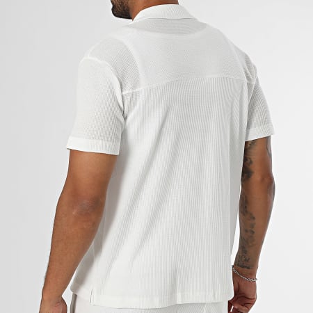 Classic Series - 430 Wit overhemd en witte broek met korte mouwen