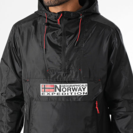 Geographical Norway - Coupe-Vent Outdoor Capuche 244 Noir