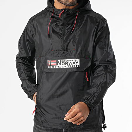 Geographical Norway - Coupe-Vent Outdoor Capuche 244 Noir