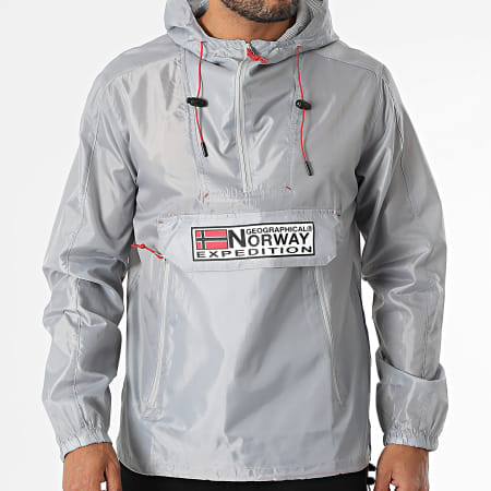 Veste de pluie imperméable coupe-vent pour homme - Taille XL, Gris