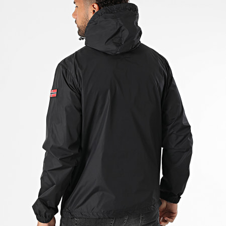 Geographical Norway - Coupe-Vent Capuche Zippé 608 Noir