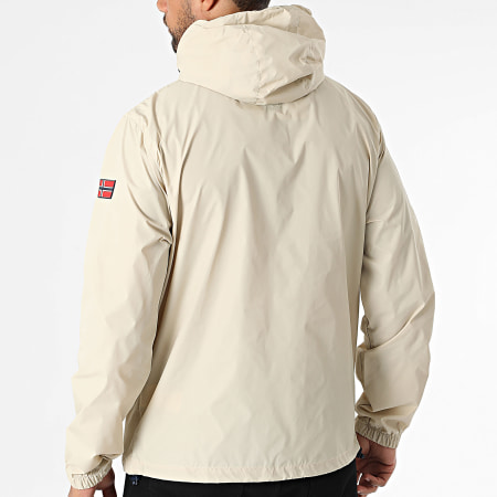 Geographical Norway - Coupe-Vent Capuche Zippé 052 Beige