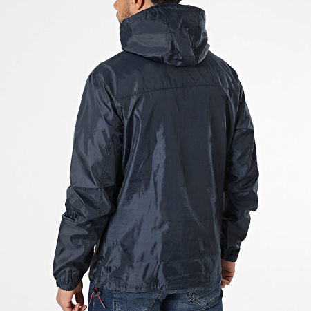 Geographical Norway - Coupe-Vent Outdoor Capuche 244 Bleu Marine