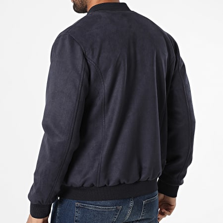 Armita - Veste Bomber Suédine 520 Bleu Marine
