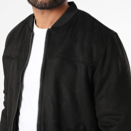 Armita - Veste Bomber Suédine 520 Noir