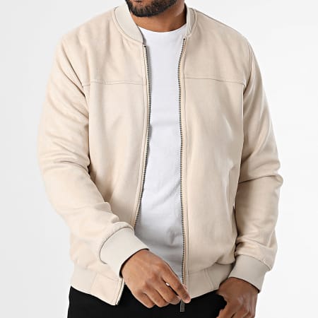 Armita - Veste Bomber Suédine 520 Beige Clair