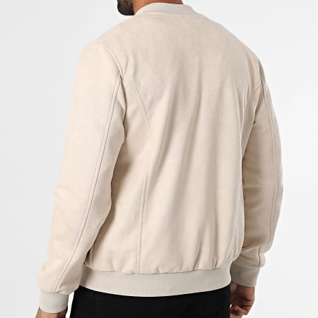 Armita - Veste Bomber Suédine 520 Beige Clair