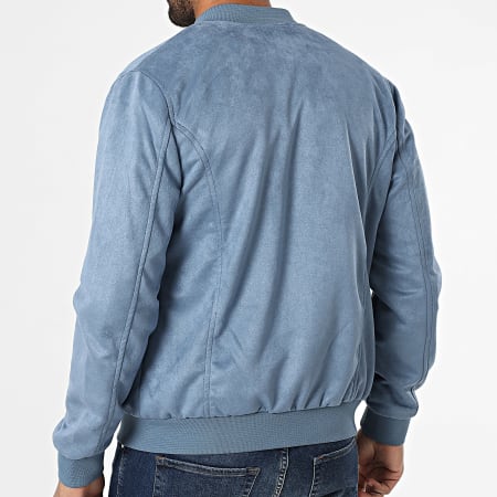 Armita - Veste Bomber Suédine 520 Bleu Indigo