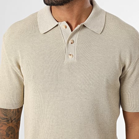 Classic Series - Polo Manches Courtes Côtelé 572 Beige