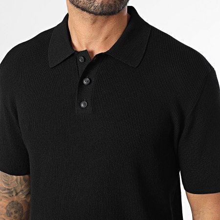Classic Series - Polo Manches Courtes Côtelé 572 Noir