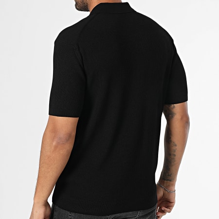 Classic Series - Polo Manches Courtes Côtelé 572 Noir