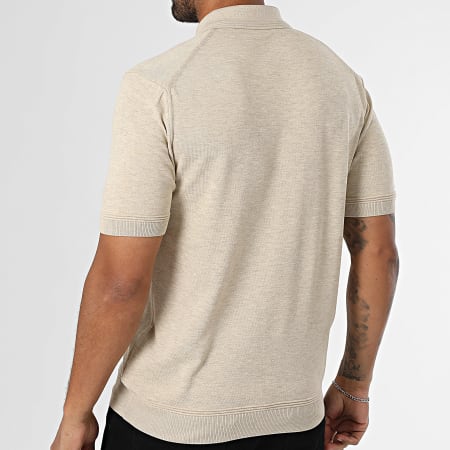 Classic Series - Polo Manches Courtes Maille 565 Beige Chiné