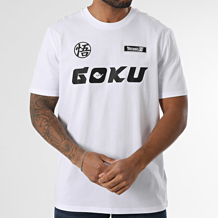 Dragon Ball Z - Camiseta Oversize Grande Híbrido Goku Blanco