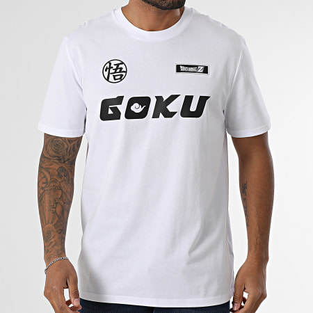 Dragon Ball Z - Camiseta Oversize Grande Híbrido Goku Blanco