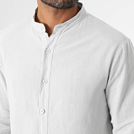 KZR - Chemise Manches Longues Col Officier 053 Gris