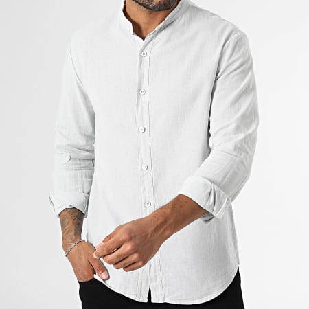 KZR - Chemise Manches Longues Col Officier 053 Gris