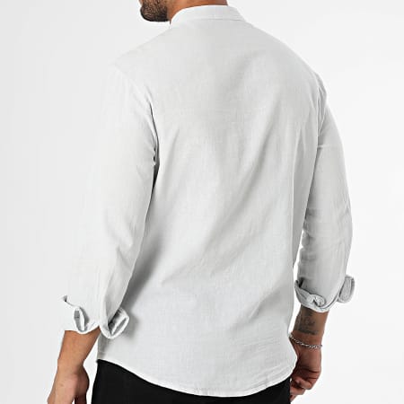 KZR - Chemise Manches Longues Col Officier 053 Gris