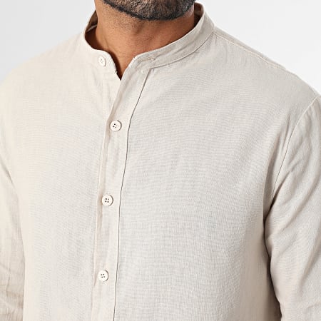 KZR - Chemise Manches Longues Col Officier 053 Beige