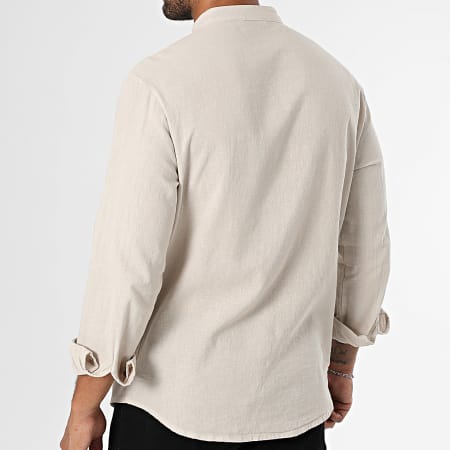 KZR - Chemise Manches Longues Col Officier 053 Beige