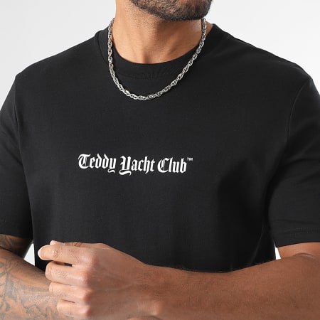 Teddy Yacht Club - Ensemble Tee Shirt Et Short Jogging Art Series Dripping Noir