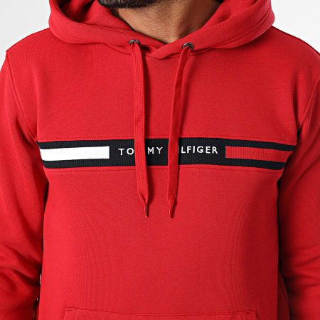 Tommy Hilfiger - Sweat Capuche Hilfiger Chest Insert 7361 Rouge