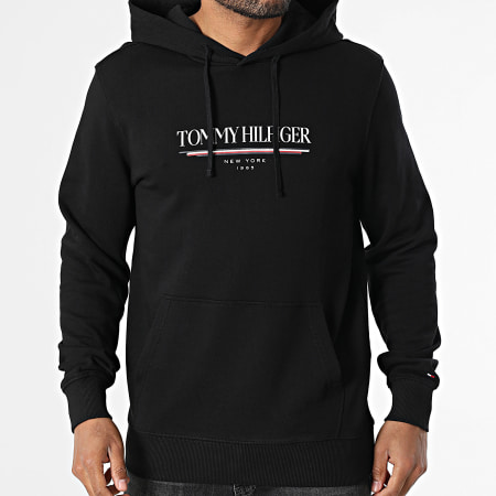 Tommy Hilfiger - Sweat Capuche Brand Love Hilfiger 0534 Noir
