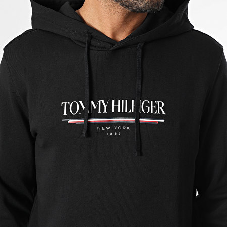 Tommy Hilfiger - Sweat Capuche Brand Love Hilfiger 0534 Noir