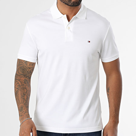 Tommy Hilfiger - Polo Manches Courtes Liquid Cotton Essential 5585 Blanc