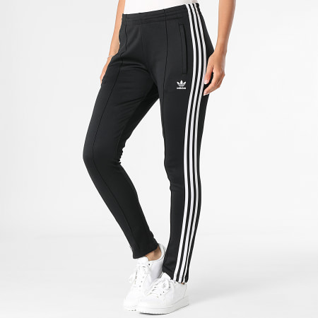 Adidas Originals - Pantalon Jogging A Bandes Femme SST IK6600 Noir