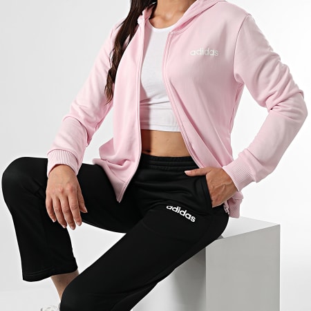 Adidas Sportswear - Ensemble De Survetement Femme Linear JD2702 Rose Noir