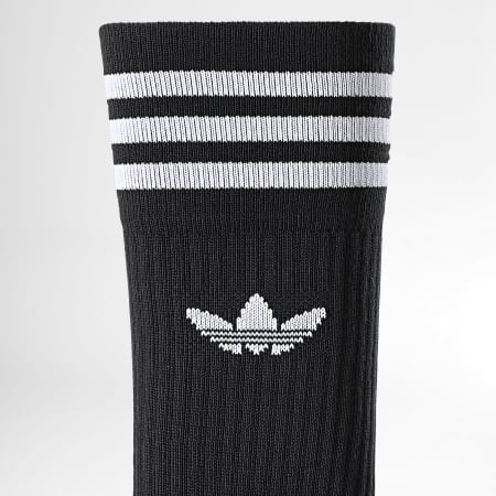 Adidas Originals - Lot De 10 Paires De Chaussettes 3 Stripes Crew JY0231 Blanc Noir