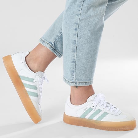 Adidas Originals - Baskets Femme Sambae JP5609 Footwear White Wonder Blue Off White