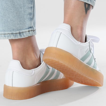 Adidas Originals - Baskets Femme Sambae JP5609 Footwear White Wonder Blue Off White