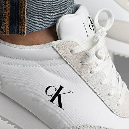 Calvin Klein - Retro Runner Lace Up NY-Su 1325 Helder Wit Zwart Sneakers