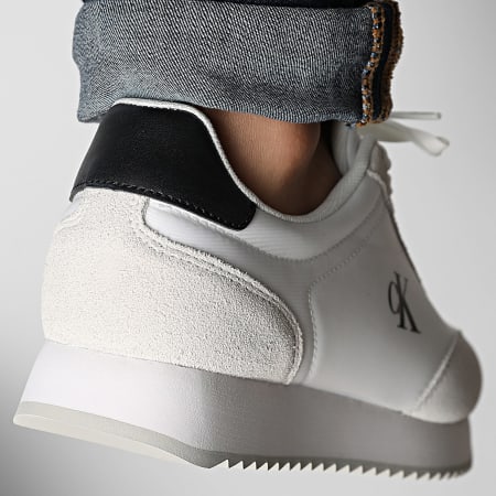 Calvin Klein - Retro Runner Lace Up NY-Su 1325 Helder Wit Zwart Sneakers