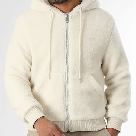 LBO - Jas met rits Sherpa 1802 Licht Beige