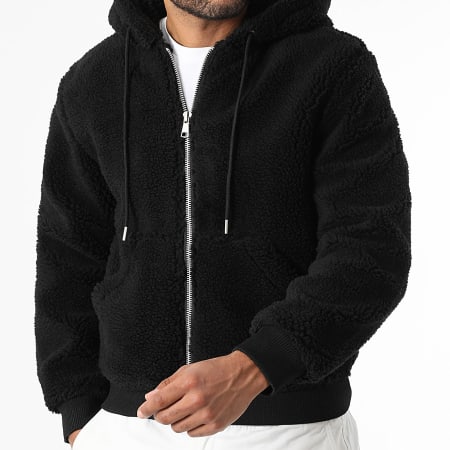 LBO - Sherpa 2044 Hooded Zip Jacket Zwart
