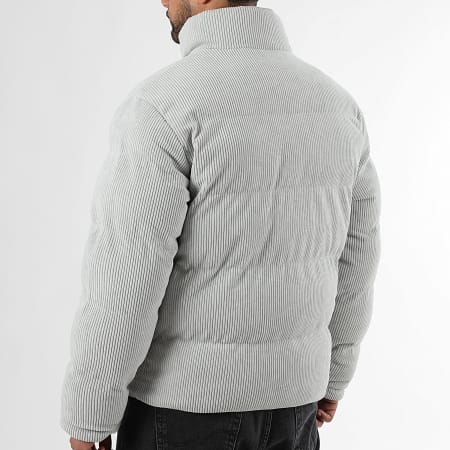 LBO - Doudoune Velours Côtelé 1957 Gris Clair