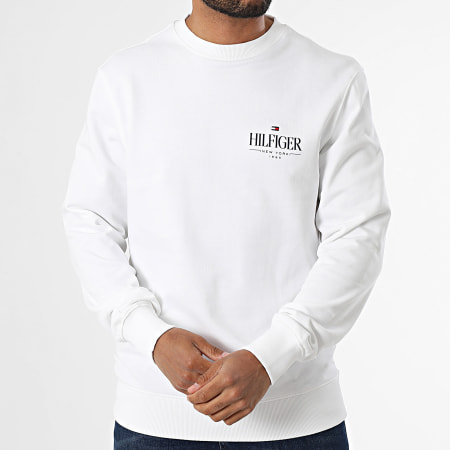 Tommy Hilfiger - Sweat Crewneck Hilfiger Stacked 9376 Blanc