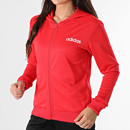 Adidas Sportswear - Ensemble De Survetement Femme Linear JD2701 Noir Rouge