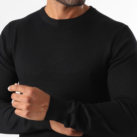 LBO - Lot De 2 Pulls Col Rond 2100 Noir Gris