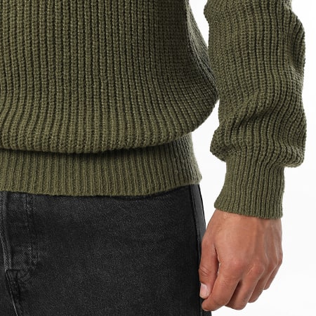 LBO - Suéter Cuello Redondo Grandes Puntos 2011 Verde Oliva