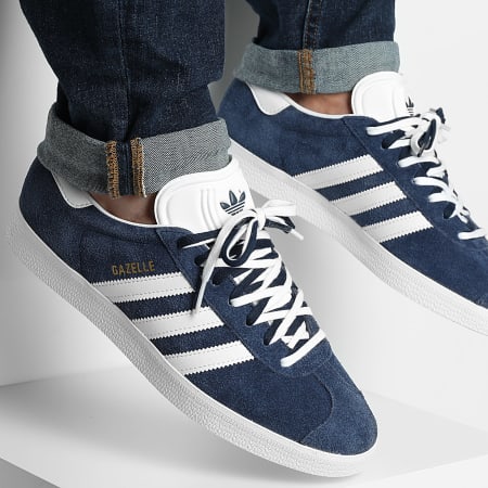 Adidas Originals - Baskets Gazelle BB5478 Collegiate Navy White Gold Metallic