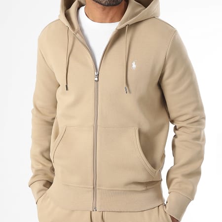 トップス Polo by Ralph Lauren zip hoodie beige Polo Ralph Lauren - Zip Hoodie Original Player Beige - Ryses