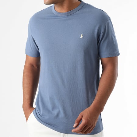 Polo Ralph Lauren - Tee Shirt Classic Fit Original Player Bleu