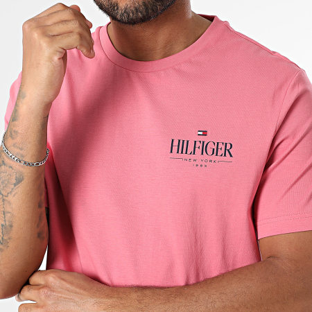 Tommy Hilfiger - Tee Shirt Hilfiger Stack 9355 Rose