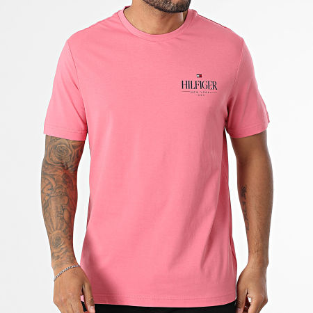Tommy Hilfiger - Tee Shirt Hilfiger Stack 9355 Rose
