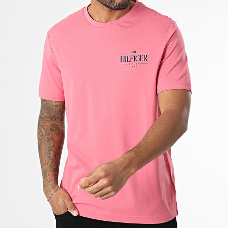 Tommy Hilfiger - Tee Shirt Hilfiger Stack 9355 Rose